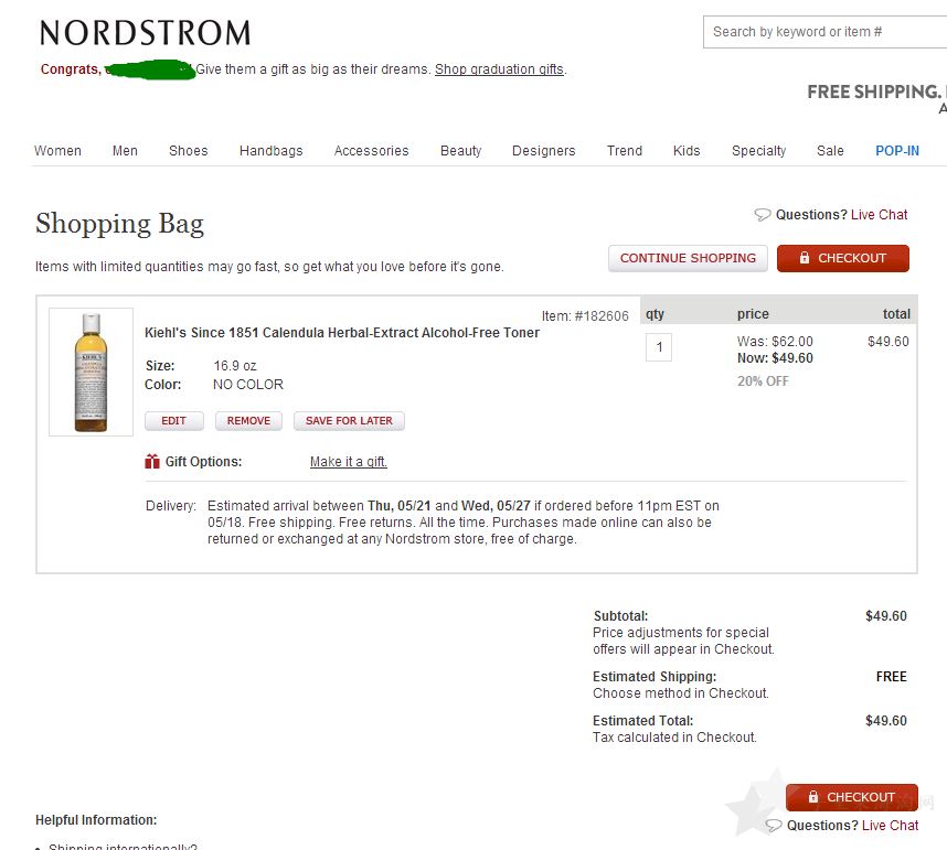 诺德斯特龙Nordstrom美国官网海淘攻略8