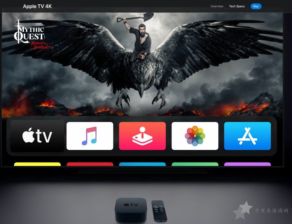 苹果美国官网发布 Apple TV 4K：大屏幕只会变得更好