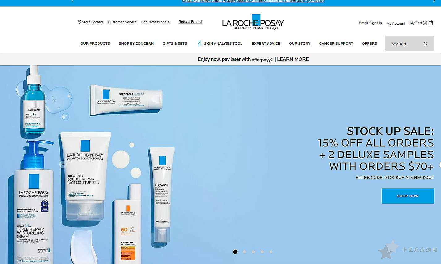 La Roche-Posay理肤泉美国官网购买护肤品海淘攻略教程